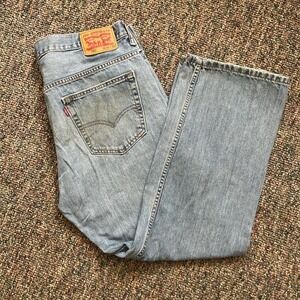 Vintage y2k Distressed Levi's 569 Loose‎ Straight Fit men's jeans